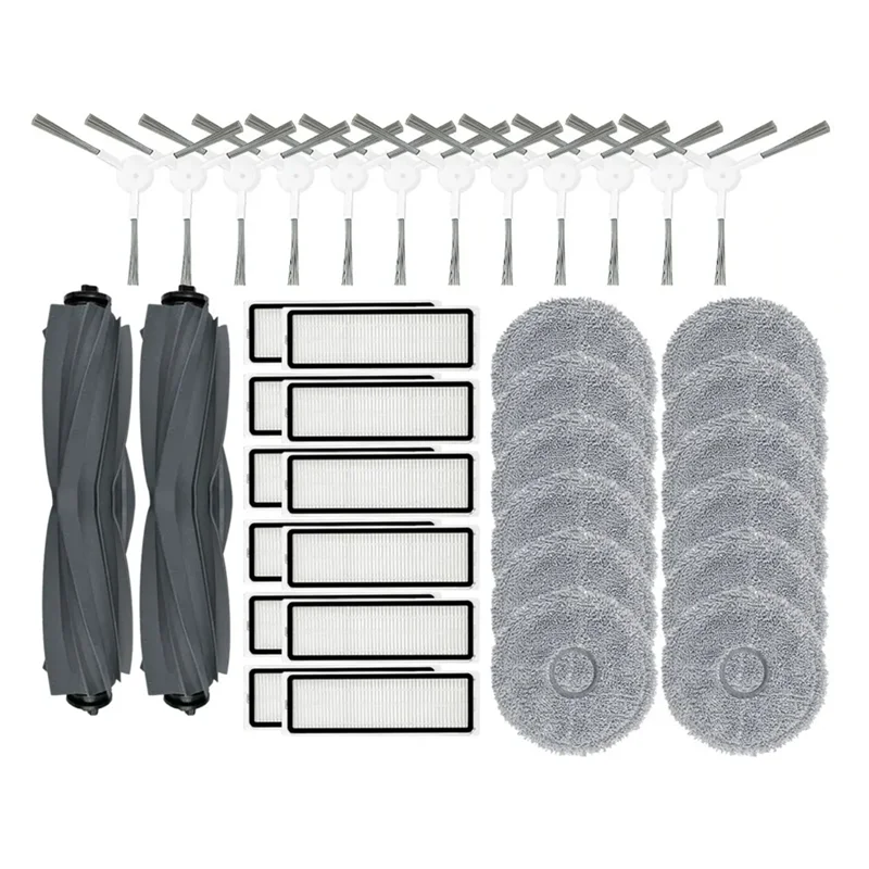 

A84G-For Dreame Bot L10 Prime / L10s Pro Robot Vacuum Cleaner Main Side Brush Hepa Filter Mop Cloth Replacement Spare Parts