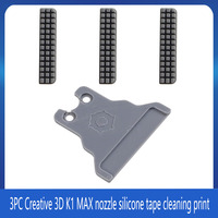 For Creality K1 K1C K1MAX Nozzle Silicone  Cleaning Brush Nozzle Wiper Kit  3D Printer Nozzle Cleaner Accessories