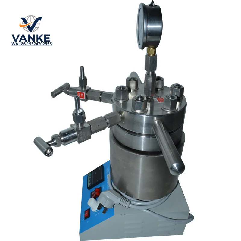 250ml Hydrothermal Synthesis Autoclave Reactor tabletop high pressure  stainless steel reaction kettle
