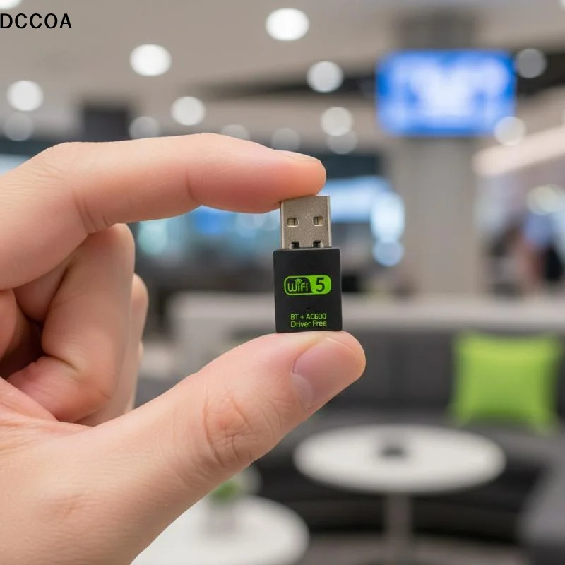 Laptop USB Wireless Network Card Wifi 6 600M5G No Drive Network Dual  Band Transmitter Receiver Desktop Computer