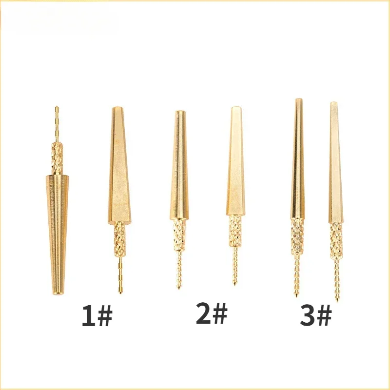 Brass Dowel Stick Pins With Spike Pitch Brass Pins Size 1#,2#,3# For Plaster Stone Die Model Work Dental Material Dental Lab