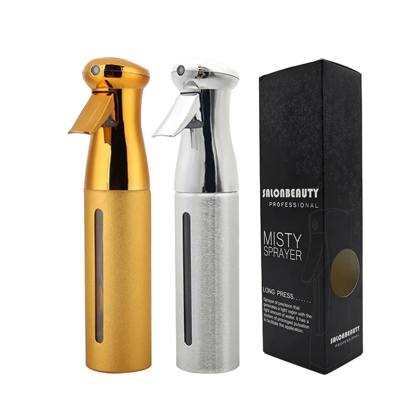 300ML Hairdressing Spray Bottle Electroplating Refillable Fine Mist Sprayer Bottle Salon Haircut High Pressure Water Can 3