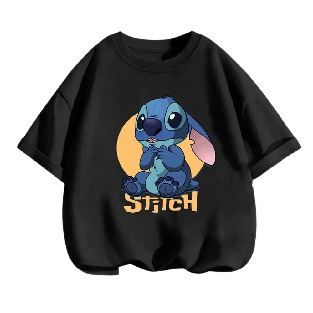 2024 Boy Kids T Shirts Stitch Clothes Girl T-shirt Boys Trucksuit Children Sonic Short Sleeve Tops Summer Girls Top Clothing