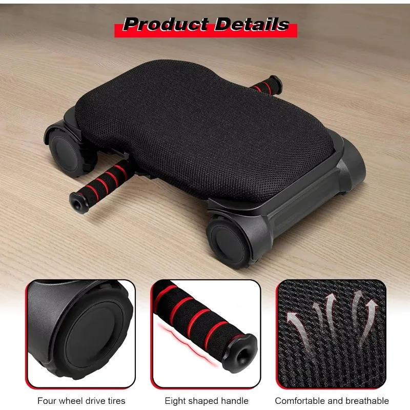 لوح عجلة رياضي مع 4 عجلات عجلة للبطن ذات الارتداد التلقائي للتدريبات الأساسية