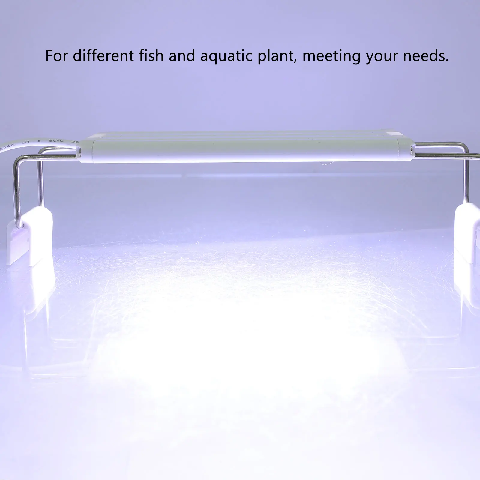 

Aquarium St Light LED Fish Tank Lamp Transparent Acrylic Sheet Full Lighting for Water PlantsBracket Frame Pet Supplies