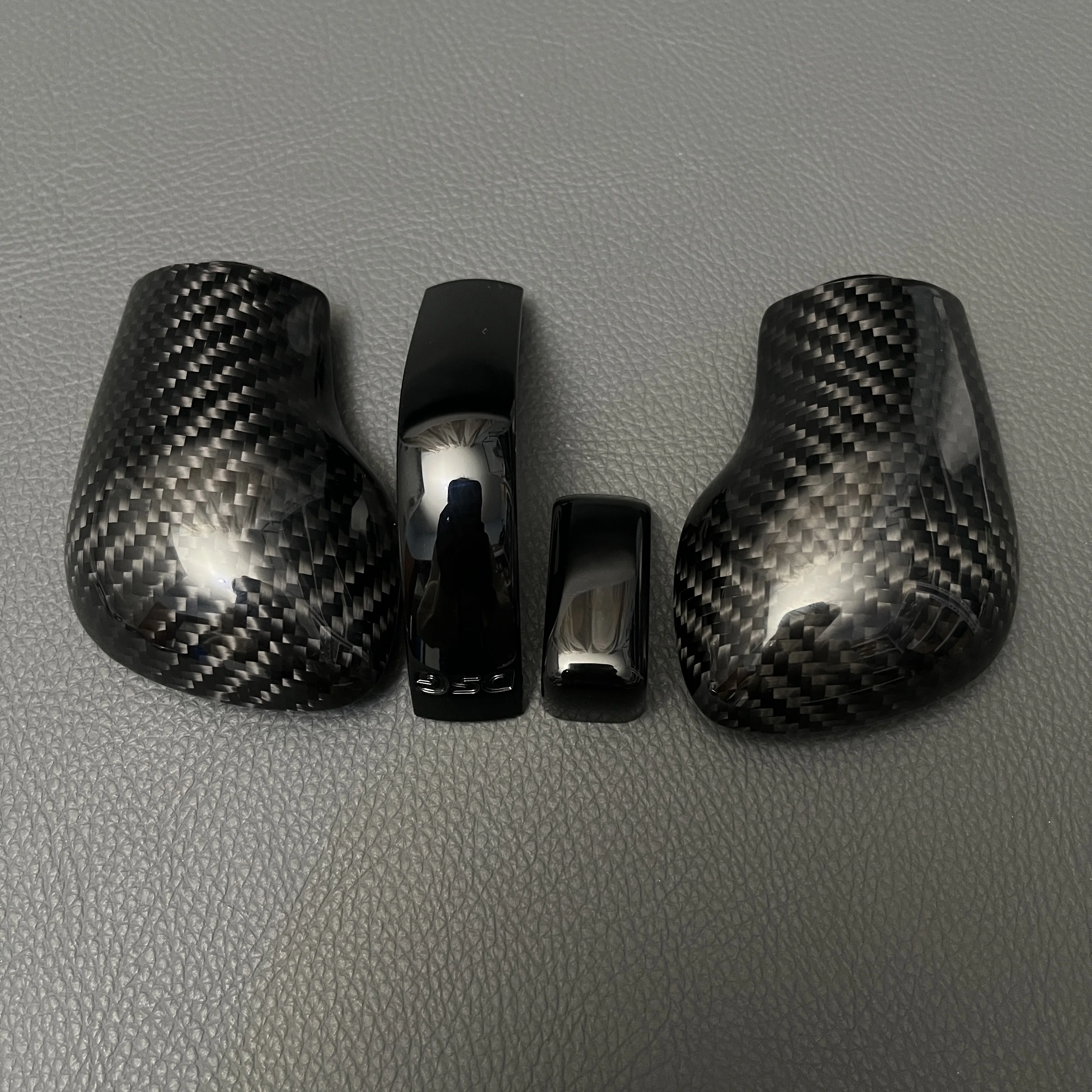 Real Carbon Fiber DSG Gear Knob Cover  For VW Golf 7 GTI R Tiguan Passat B7 B8 CC R20 Scirocco Jetta MK6 GLI interior