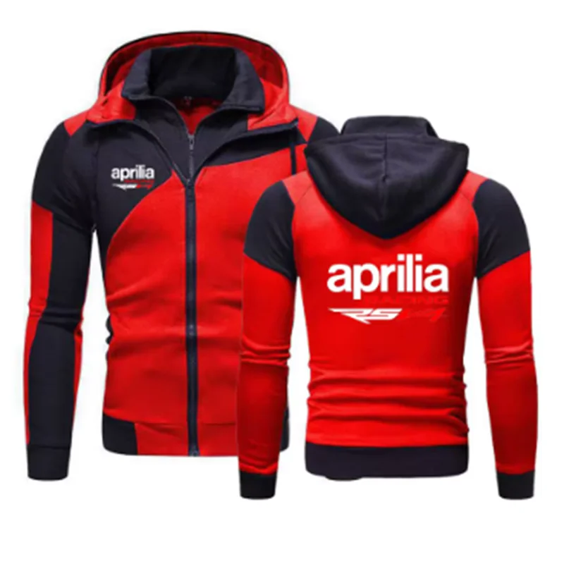 

Men's Aprilia Racing RSV4 Logo Printed Fashion Zipper Long Sleeve Zipper Hoodie Sportswear Fashion Autumn New Collection