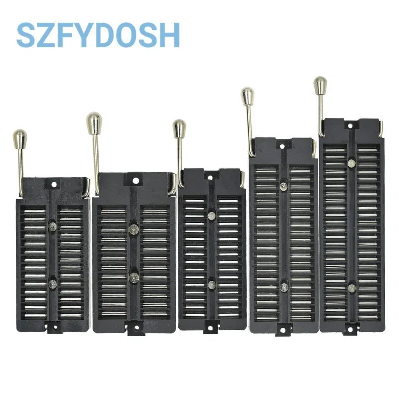  IC locking base single chip microcomputer chip test base wide 24P 28P 32P 40P 48P IC Socket Test Solder Type IC lock seat