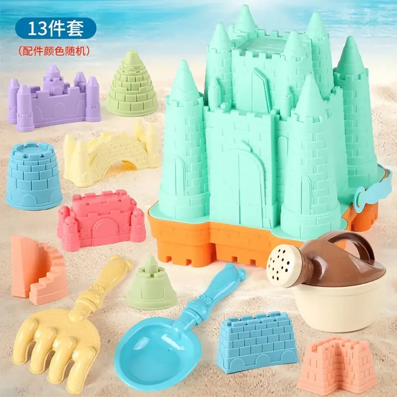 Ensemble de jouets de plage dinosaure épais pour enfants, Kit de jeu de sable avec pelle et seau, outils éducatifs pour bac à sable en plein air, jouets d'été, cadeau