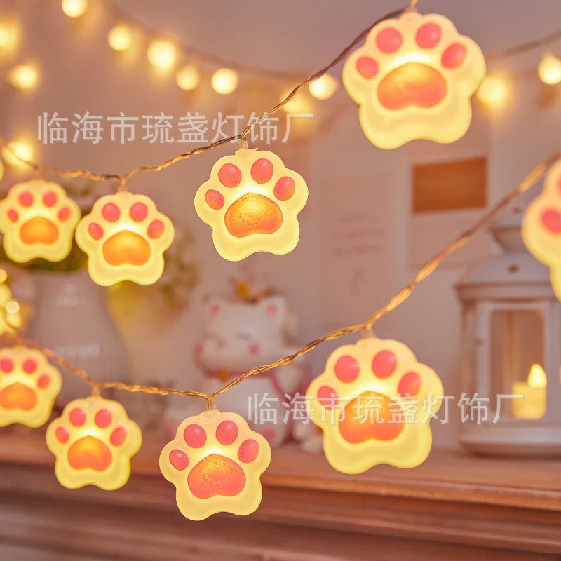 Sanrio Accessories Led String Lights Outdoor Hello Kitty Claw Light String Christmas Tree Room Decoration Night Lamp Kid Toy