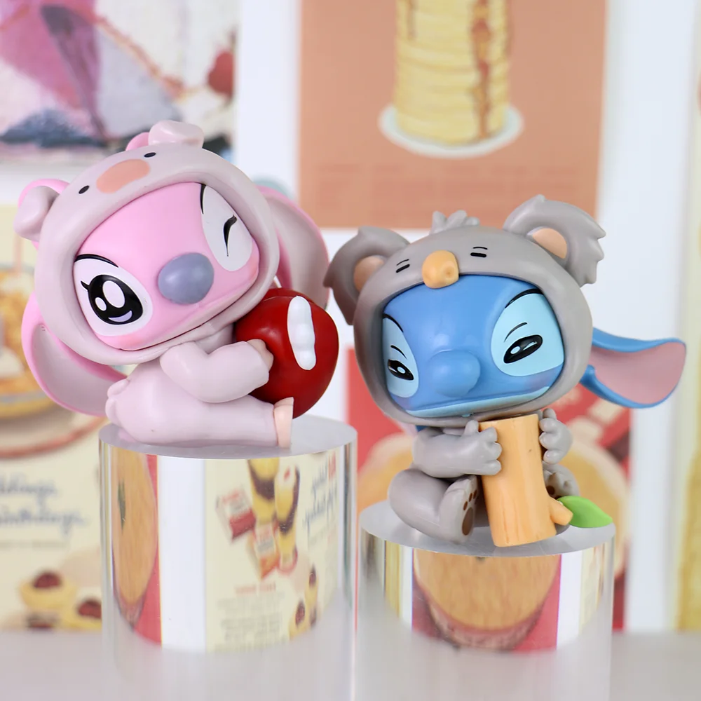 6pcs/set Stitch Anime Lilo & Stitch Action Figure Cute Cartoon Model Doll DIY Decoration Birthday Festival Gift For Kids Friends