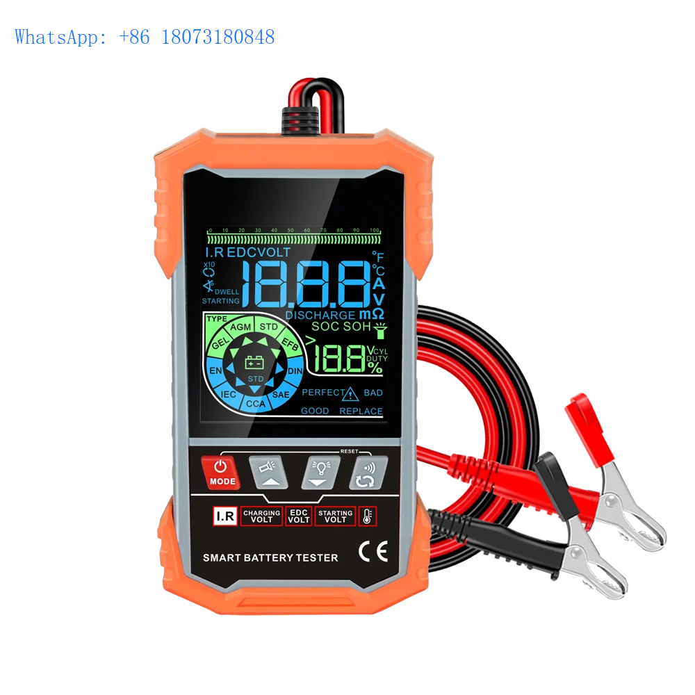 Battery Analyzer Automotivo Auto Battery Testers 100-2000A CCA Capacity Car System Tool