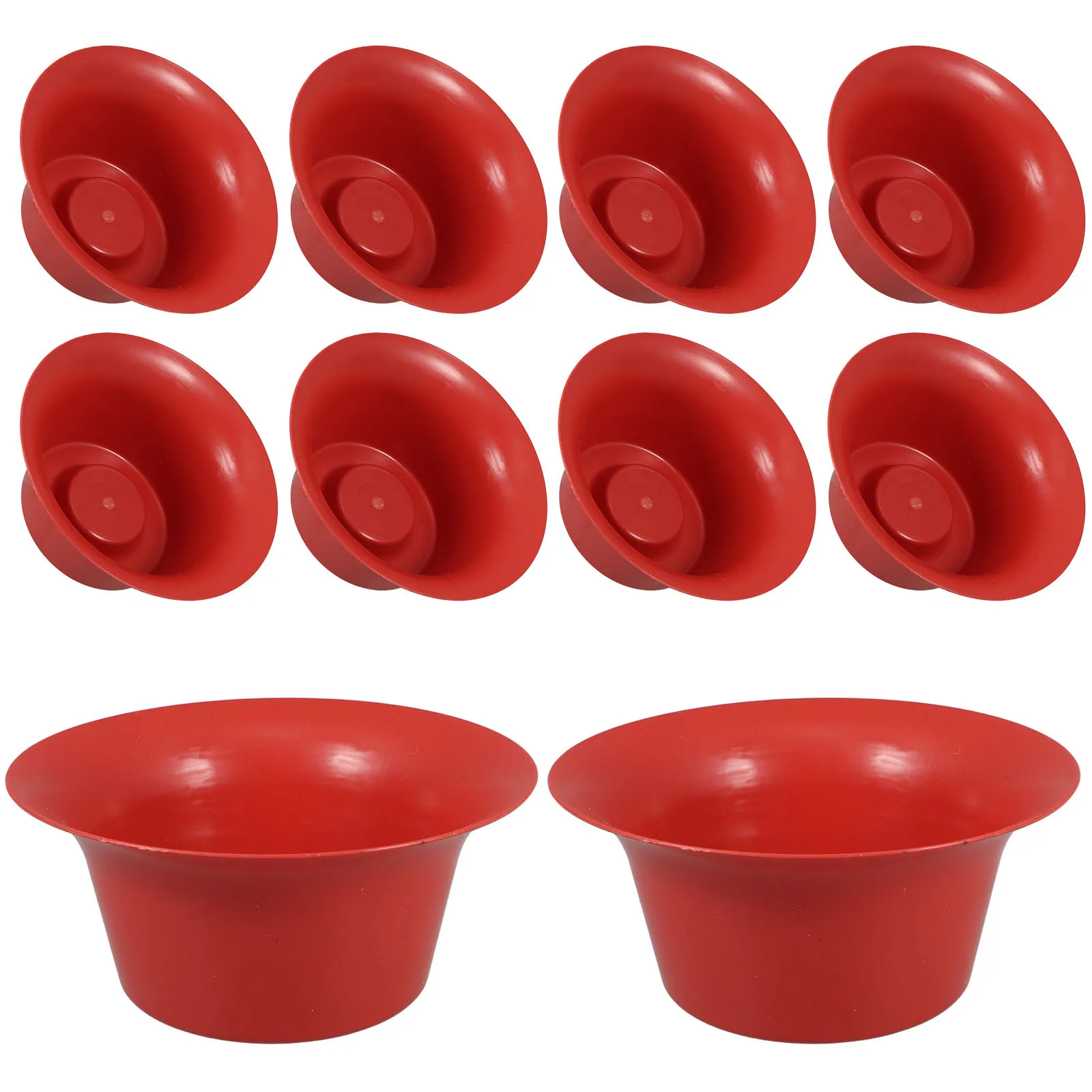 

10Pcs Cemetery Flower Pots Plastic Memorial Pot Holders for Tomb Worship Gravesite Flower Stands Sacrifice Containers