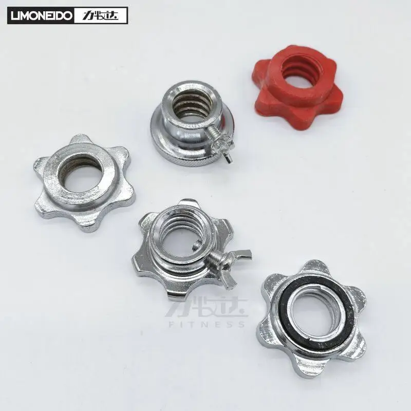 8Pcs Spring clip Austrian dumbbell rod buckle All steel nut circlip 25 anti loose handle clamp