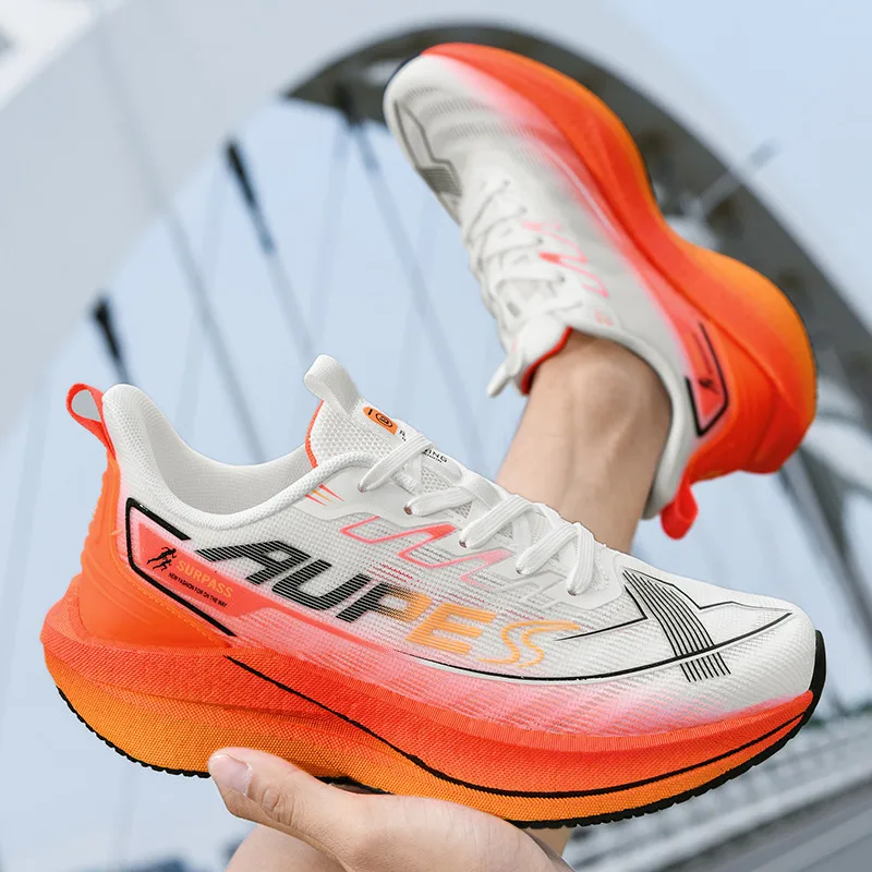 

Новые кроссовки унисекс для бега на весну и лето, дышащие, противоскользящие, легкие, износостойкие, для тренировок по марафону.