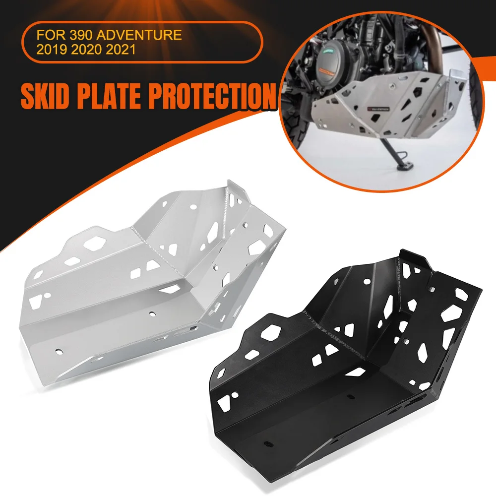 

Motorcycle Accessories Engine Cover Skid Plate Bash Frame Belly Pan Sump Guard Protector FOR 390 ADVENTURE 2019 2020 2021 390ADV