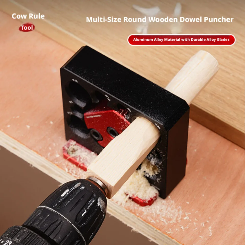 8-20mm Electric Drill Milling Solid Wood Round Rod Tool, Dowel Making Jig, Woodworking Cylindrical Processing Lathe, Woodworking