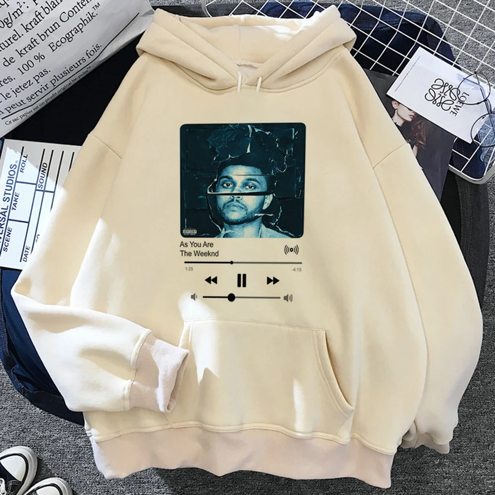 the Weeknd hoodies women vintage 2023 japanese Fleece hoddies female japanese pulls