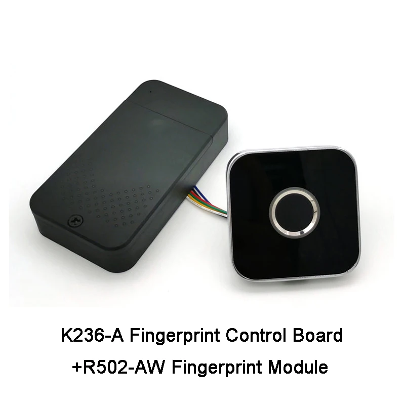 

DC6V 4*AAA Battery Low Power Consumption Admin/User K236-A Fingerprint Control Board +R502-AW Fingeprint Module Access System