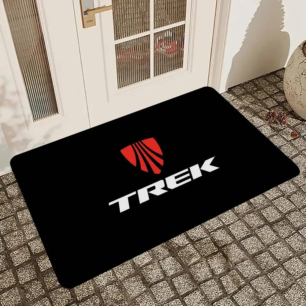 T-TREKS Bicycle Hallway Carpet Non-Slip Laundry Room Mat Laundry Decor Balcony Child Living Room Toilet Rug