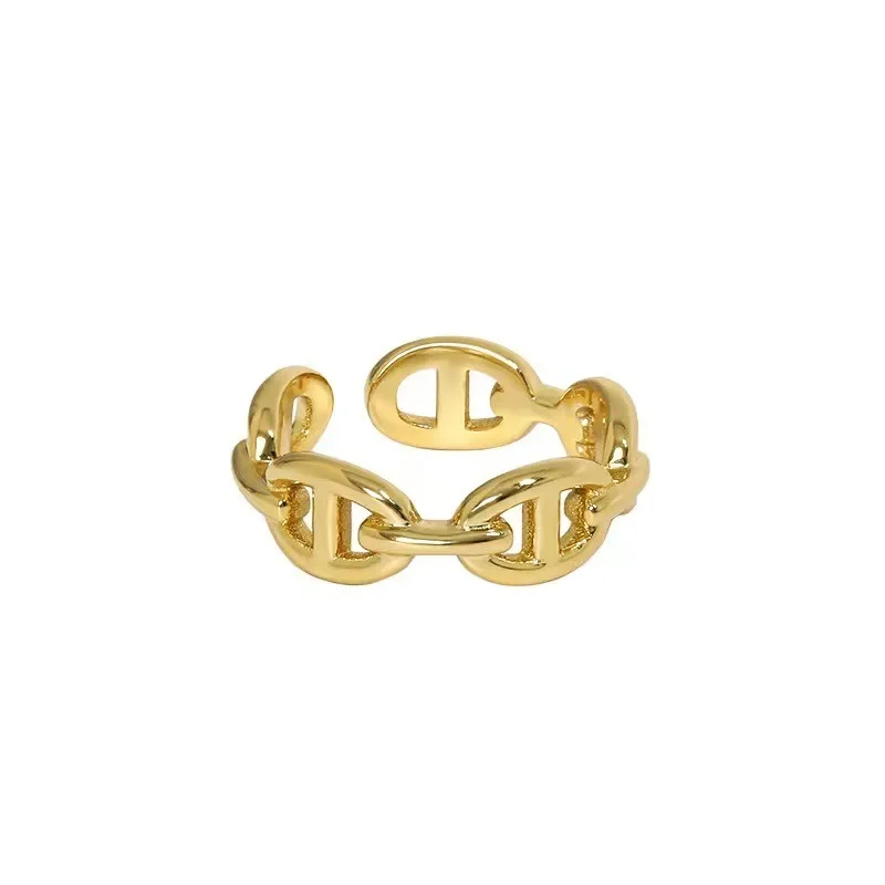 Ins Fashion Design Sense Gentle Style Minimalist Style charm Multi-layer Personalized Design Ring Versatile for Girlfriends Ring