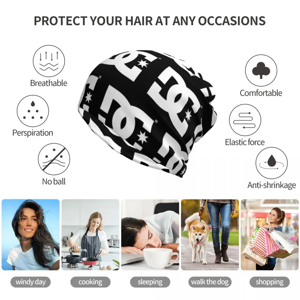 DC Shoe Co Bandana Neck Cover Magic Scarf Multifunction Face Mask Beanies Hat for Men Women Adult Washable, image 4