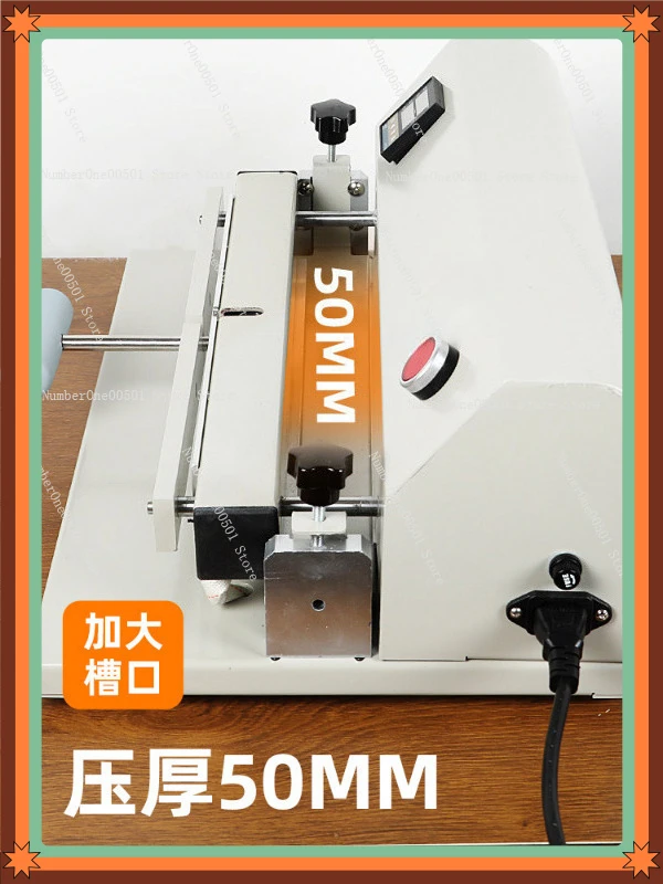 

Настольная биговальная машина 500C для обложек А4, фотоальбомов, книг, с функциями вырубки, фальцовки и биговки