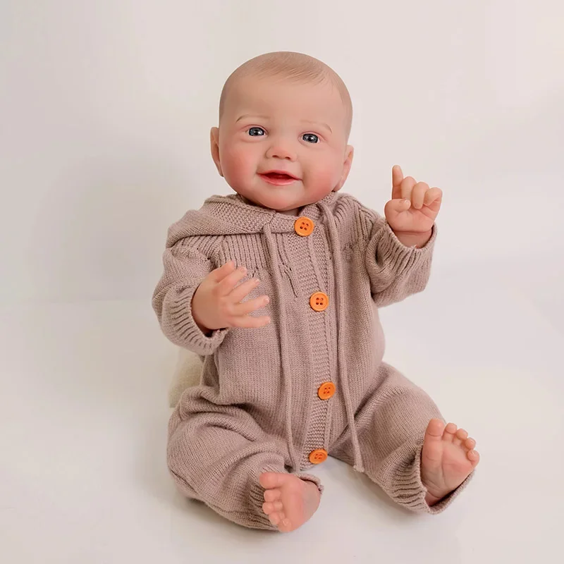 20inch Full Body Reborn Baby Doll Atomically Correct Kinsley Cuddly Newborn Baby Doll Multiple Layers Painting 3D Skin