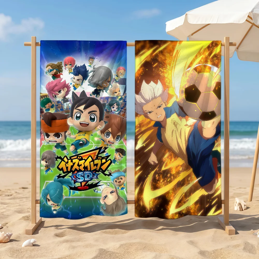 Cartoon Inazuman Eleven Towel Sports Quick Dry Travel Camping Sandproof Soft Light Large Beach Towel