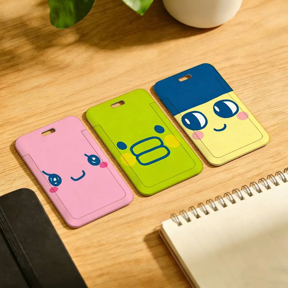 Cartoon T-Tamagotchi Fashion Badge Reel Dress Clips Brooches With Tags ID Name Card Holders Gift