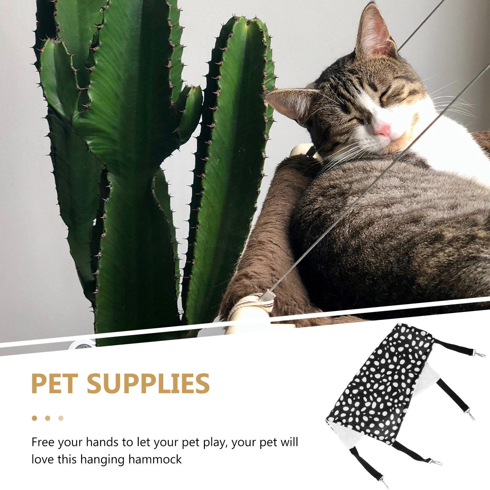 

1Pcs Double-Sided Cat Hammock Breathable Hanging Cat Den Warm Soft Sleeping Bed Pet Cushion Autumn Winter Season