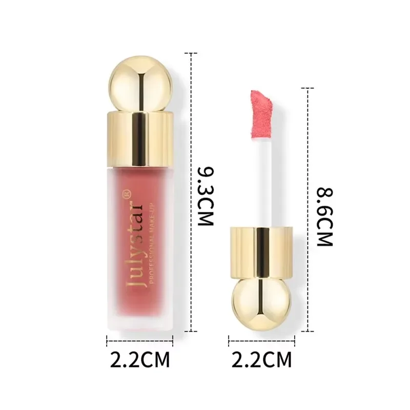 New Liquid Cheek Blush Facial Nourishing Blusher Gel Cream Multi-purpose For Eyes Lips Makeup Blush Stick Cosmetics With Sponge - Image 5