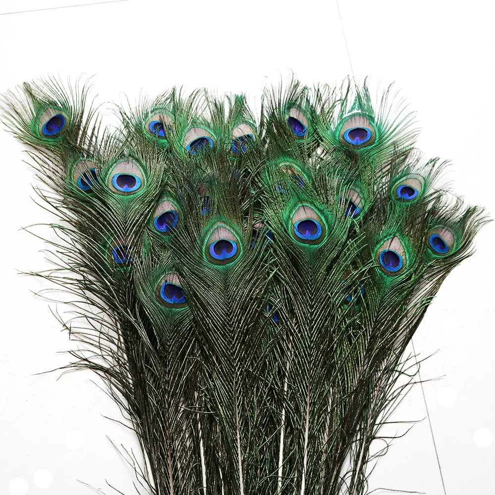 

100pcs Natural peacock hair DIY hand decorative accessories headdress flower arrangement feather accessories stage decoration