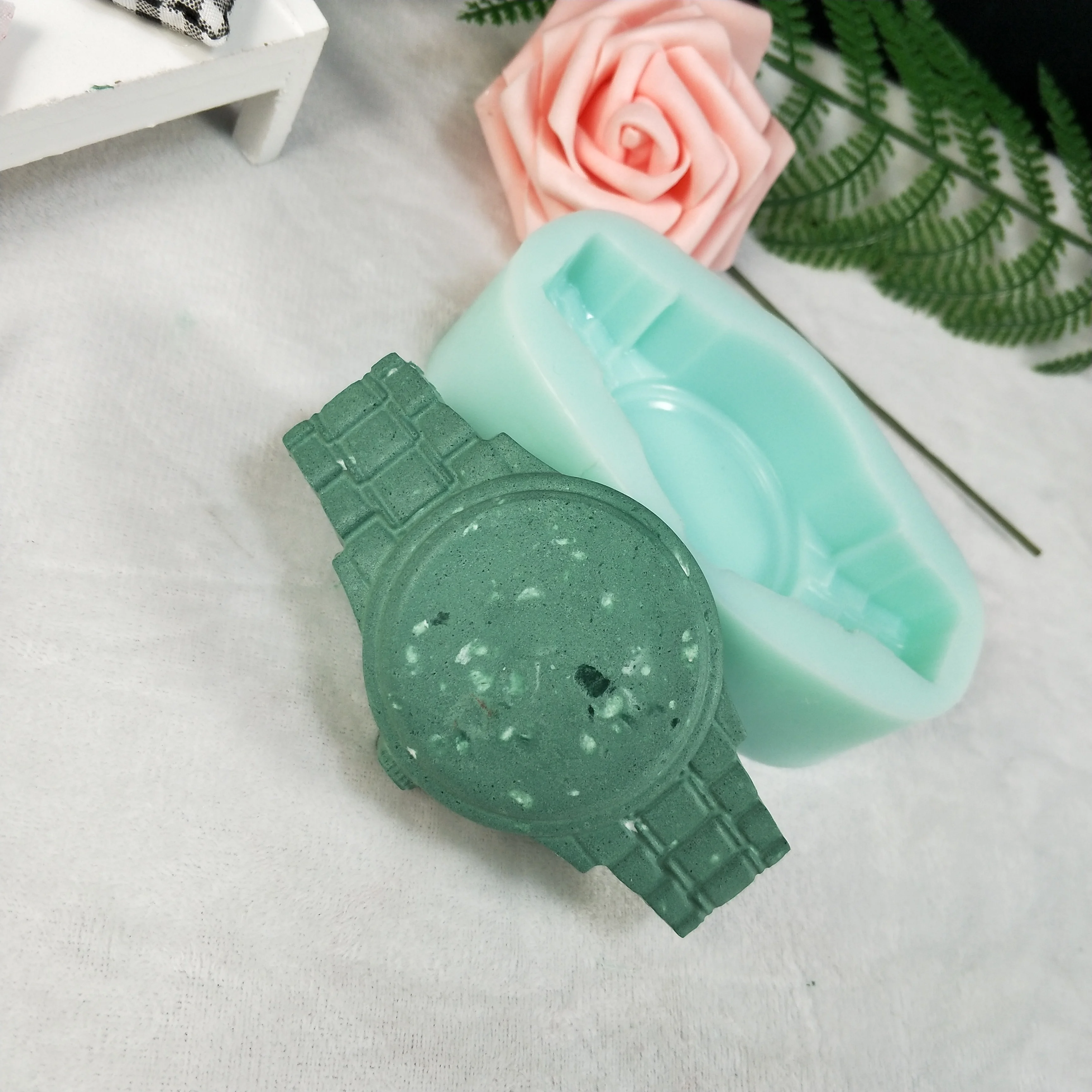 QT0254 PRZY Mold Silicone Watch Molds Watch Soap Molds Gypsum Chocolate Candle Candy Mold Soap Making Clay Resin Moulds