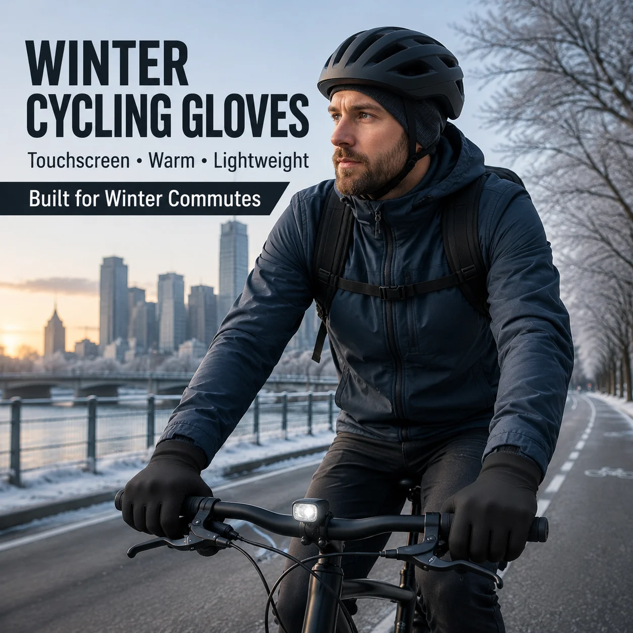Winter Cycling Commute - Winter Cycling Gloves Men Women Touchscreen