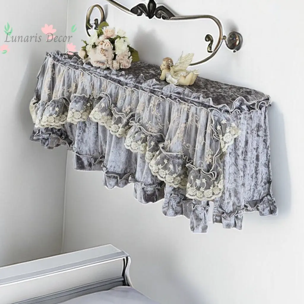 Bedroom lace Glimei Haier on-hook air conditioner dust cover does not take off the cover when turned on.