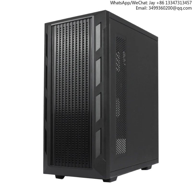 

OEM High Flow Performance Aluminum Alloy PC Water Cooler Case Black With Fan New Design ATX Mid Tower In Stock