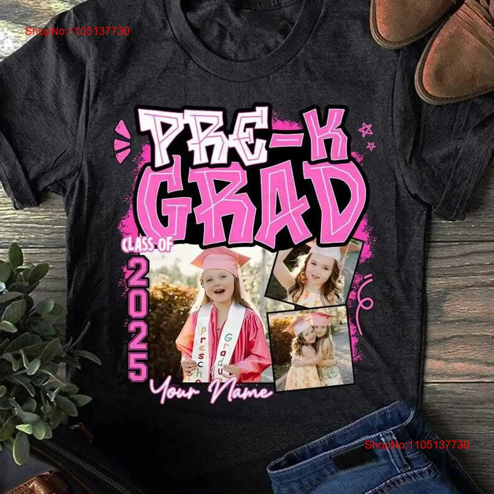 Bundle Template Pre K Graduation Insert Photos Editable T Shirt Grad 2025 vintage Washed homme Stylish designer clothes