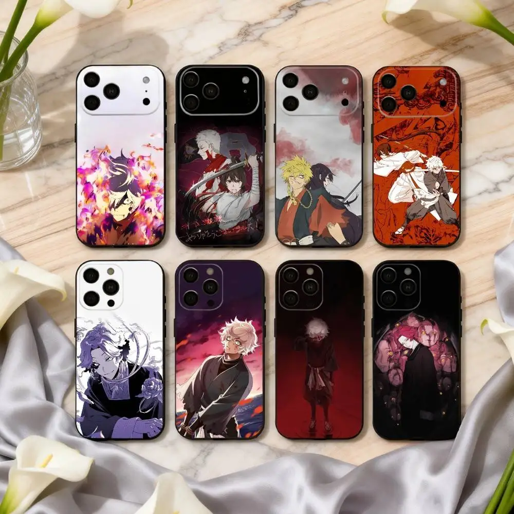 

H-Hell P-Paradise Jigokuraku Phone Case For iPhone 17pro, 16,15,14,13,12,11 X XR Plus,Others Soft Black Cover