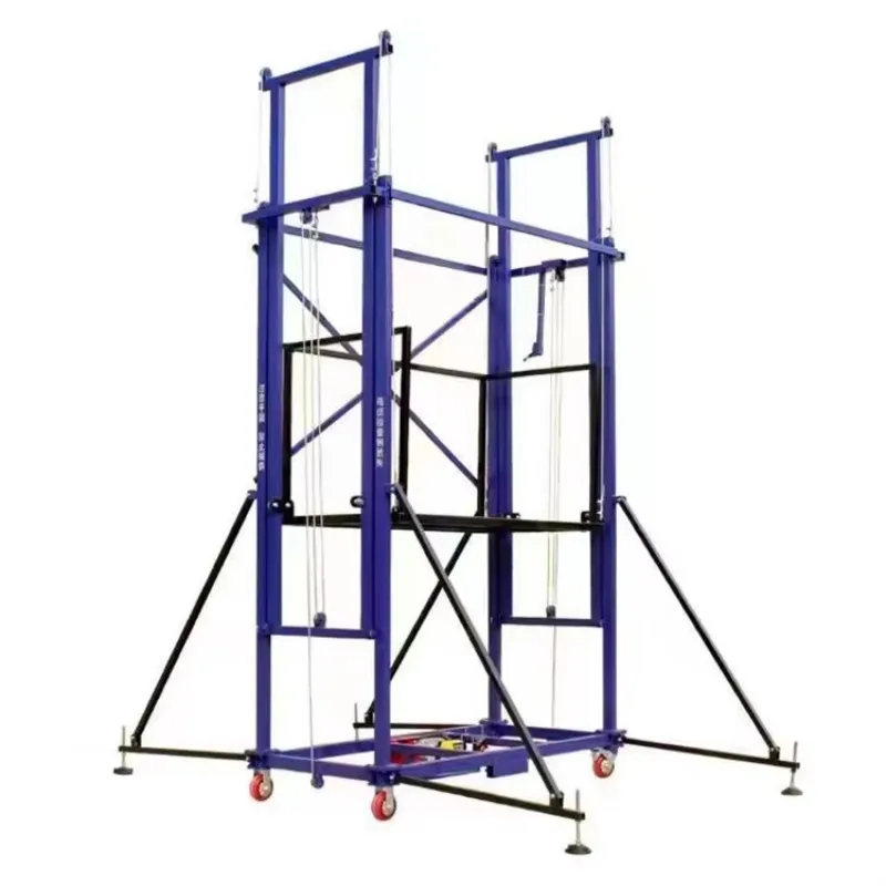 Adjustable Electric Lifting Scaffold 6m Mobile Scaffold Ladder with Chinese Design Heavy Duty for Buildings