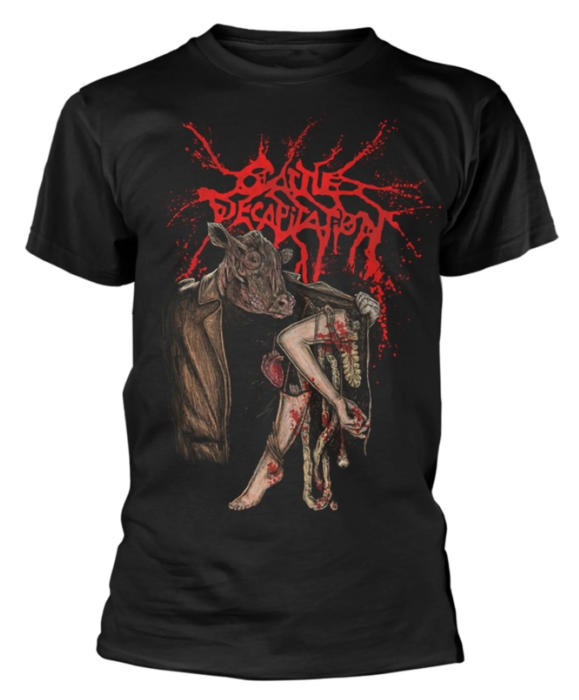 

Cattle Decapitation Flesh Peddler T-Shirt Men Women Cotton Short Sleeve Brand T-shirt Retro Rock Band Tops Men's Summer Clothing