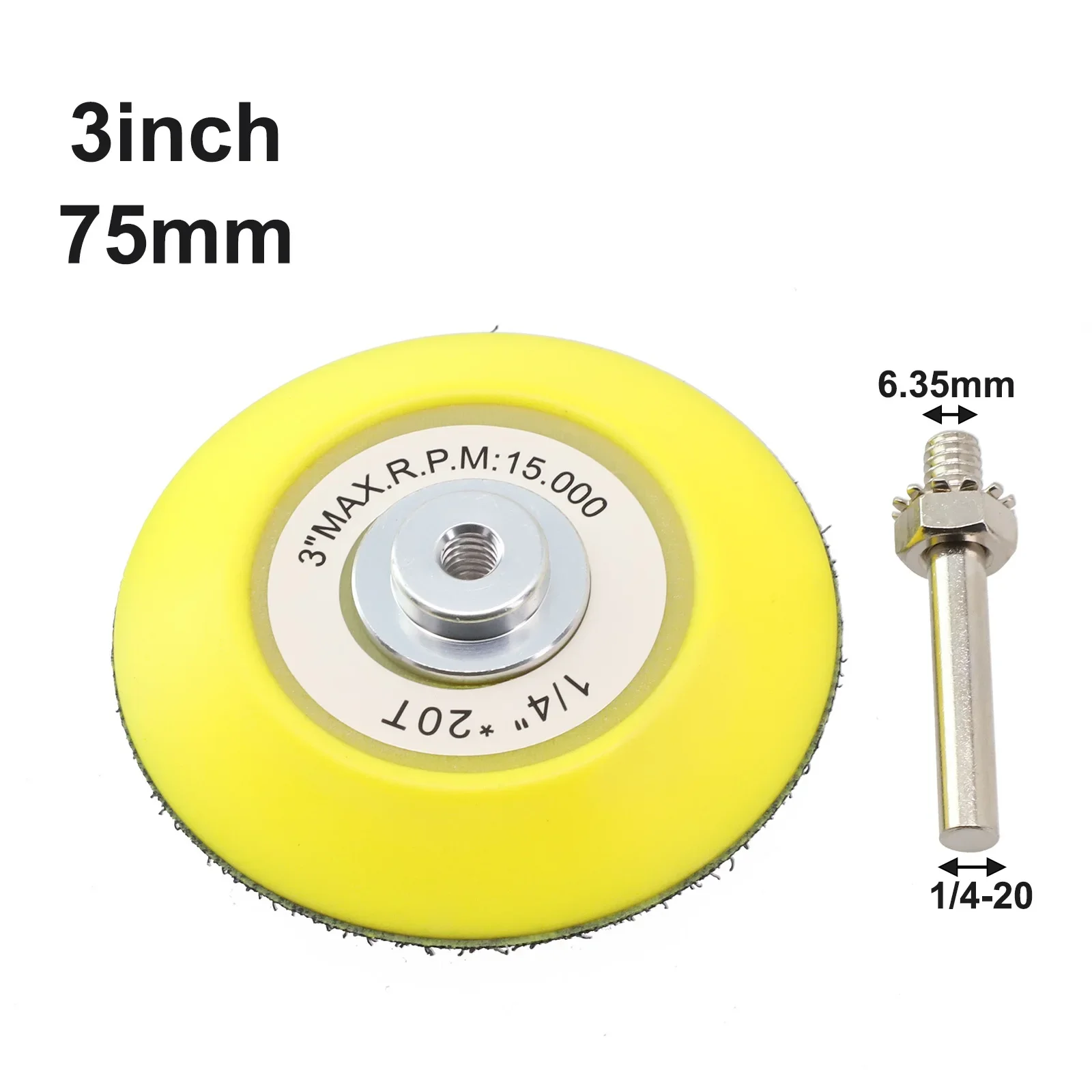 

3inch 75mm Polishing Sanding Disc Backing Pads Hook And Loop For Pneumatic Sander For Grinding & Polishing Abrasive Tools