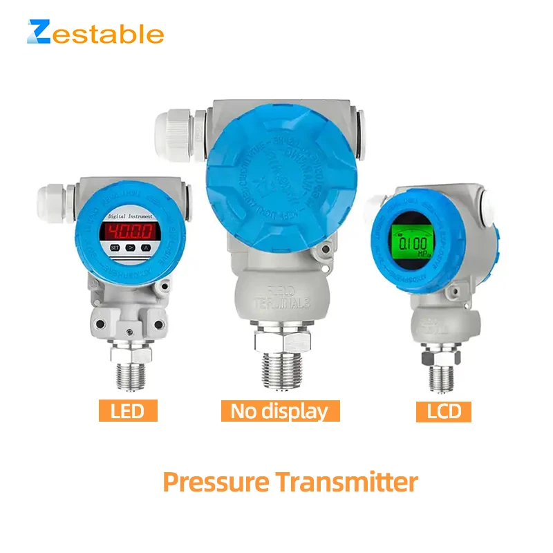 ZA-P2088 Pressure Sensor Transmitter 4-20mA RS485 LED&LCD Display Water Oil Fuel Air Pressure Transducer 0-1Mpa 20bar 100bar