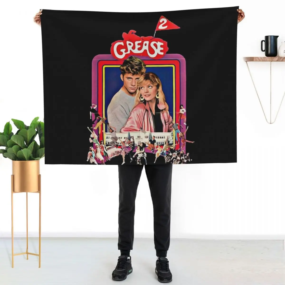 Grease 2 Classic 80 s Film Essential T-Shirt Throw Blanket Custom Sofas Luxury St Tourist bed plaid Travel Blankets