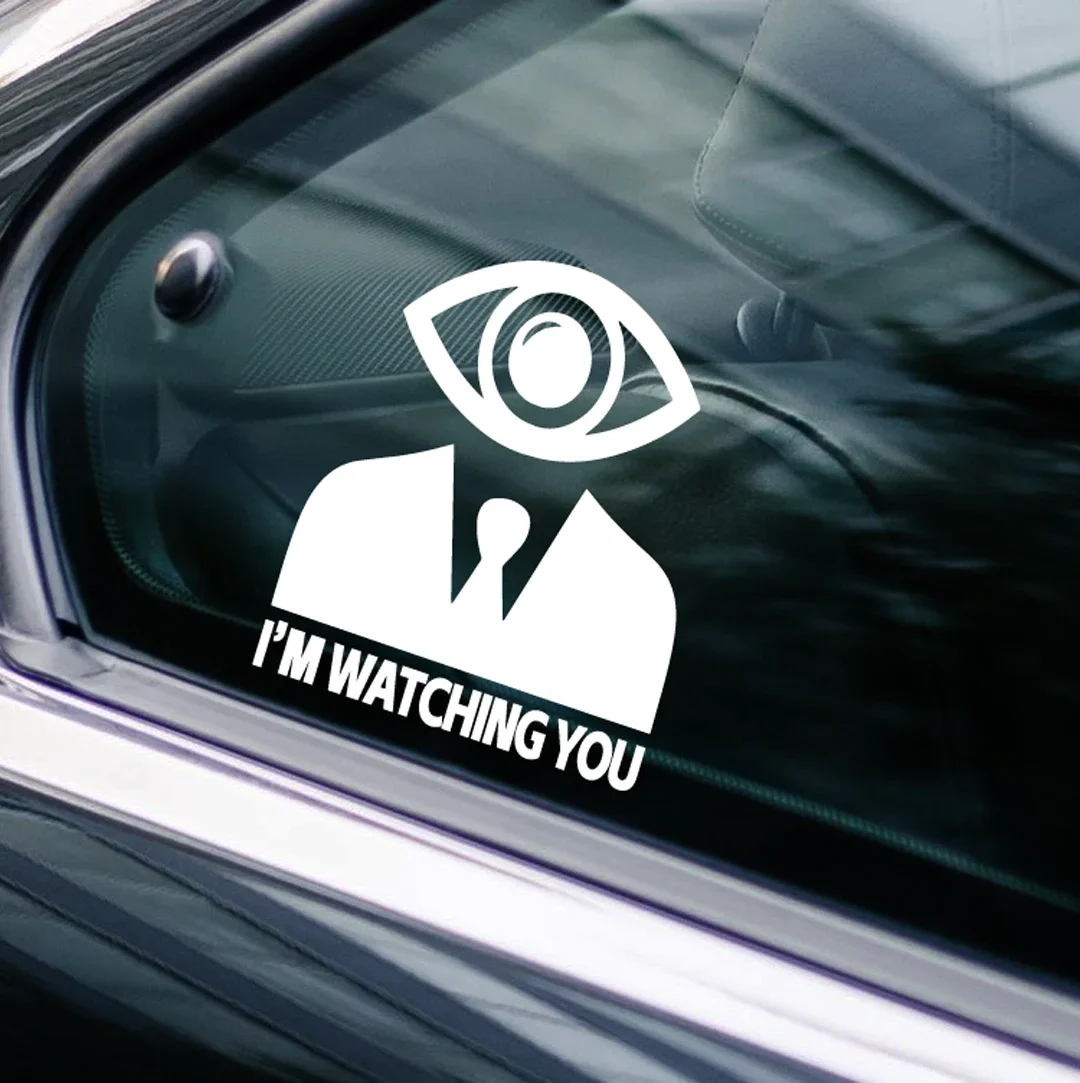 I'm Watching You Camera Vinyl Sticker Waterproof Decal for Pickup Truck Motorcycle Off-Road Window