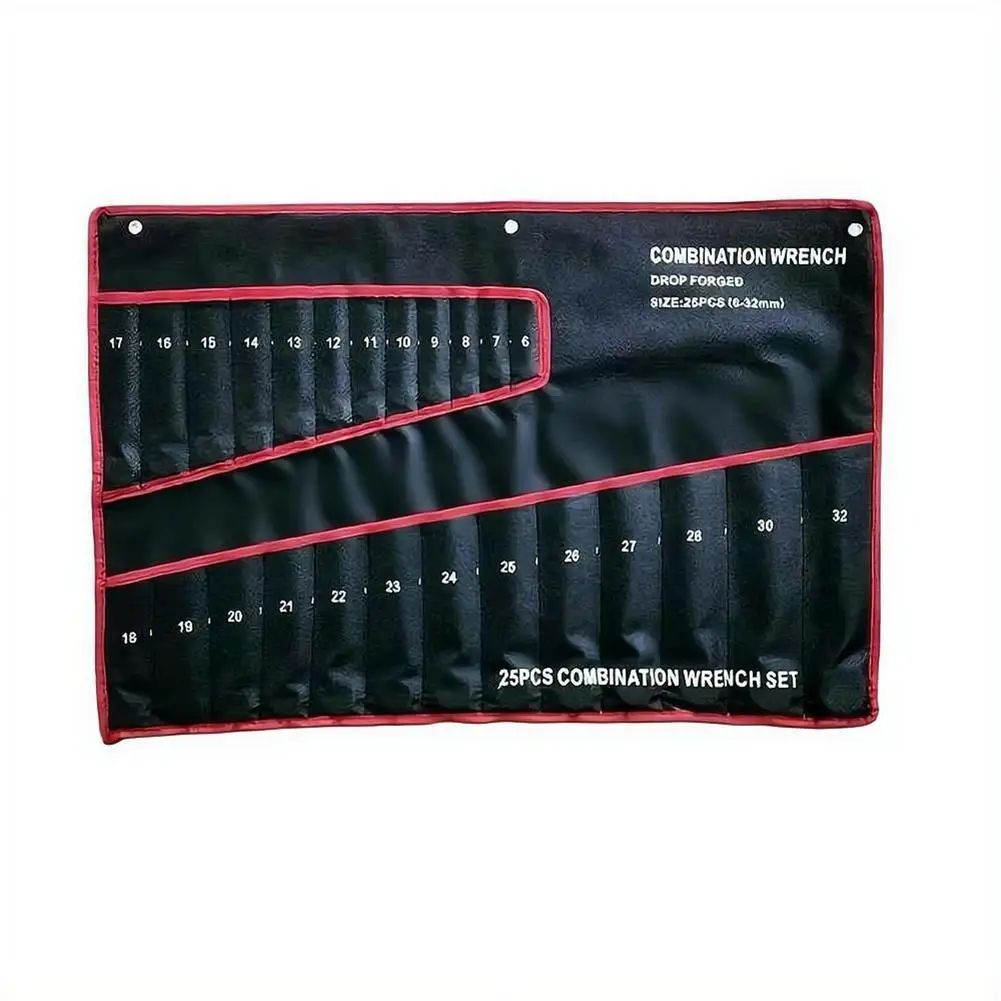 1/2 Stück 25-Fach Schraubenschlüssel-Aufbewahrungstasche, tragbare, robuste 6-32mm gewebte Werkzeugtasche, Werkzeugaufbewahrungstasche, Schraubenschlüsselhalter – Detail 1