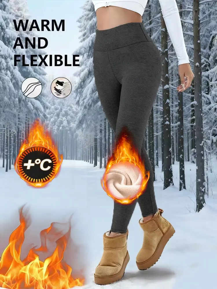 

Women's Thick Fleece-Lined Thermal Leggings & Pants Collection - Winter Warm High-Stretch Sleepwear, Loungewear & Workout Tights