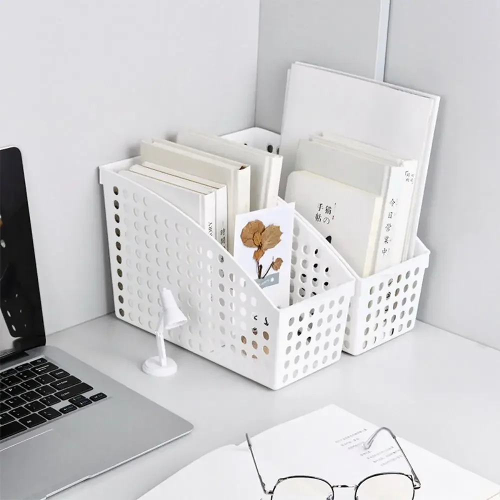 Multi-Functional Minimalism Document Holder White Paper Organizer Student Book Pencil Archives Contract Sundries Storage Box