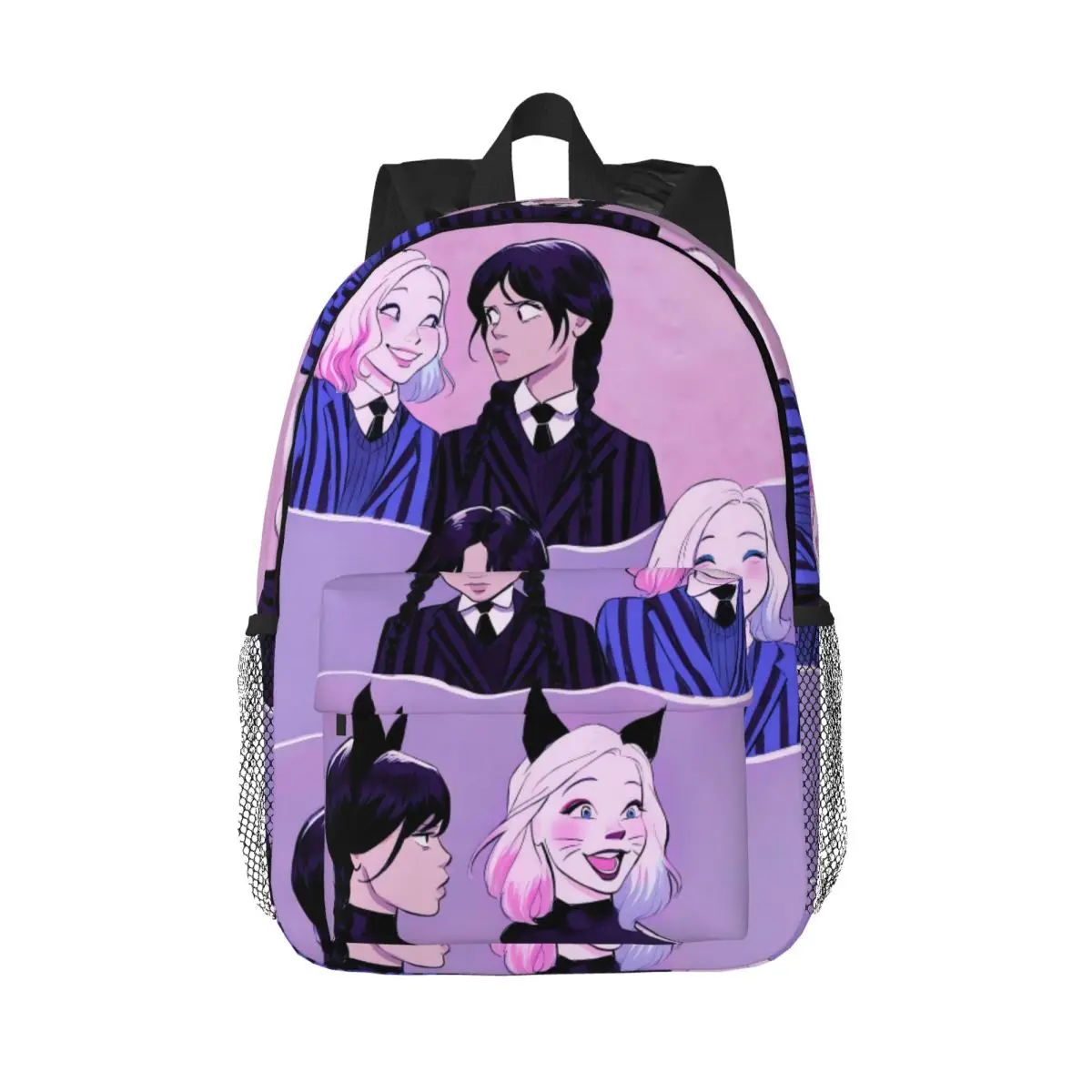 Mochila personalizada de miércoles y Enid Wenclair, mochila para niños y niñas, mochilas escolares informales para niños, mochila para ordenador portátil, bolso de hombro