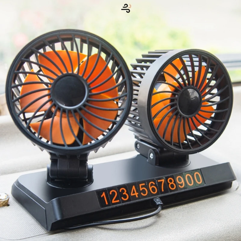 5V/12V/24V Car Fan Electric Cooling Air Circulator Rotatable Auto Fan Adjustable Speed for Boat/Truck/Auto Drop shipping